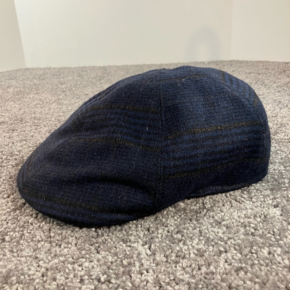 Barneys New York Golf Chester 4651 Blue Newsboy Hat Size M NWT!